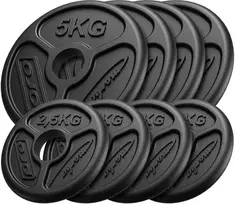 Marbo Sport Ketaus svorių komplektas Marbo, 30kg / 4x5kg + 4x2.5kg