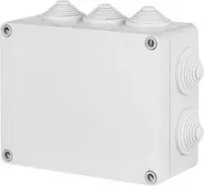 Elektro Plast Nasielsk Elektro-Plast Hermetinė dėžutė Pramoninė n/t 249 x 198 x 81mm su 10 kabelių riebokšlių IP55 pilka (2716-02)