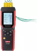 Skaitmeninis termometras su duomenų kaupimu, 4 kanalai, 72K taškų, -200.0°C~1372°C, USB-C, Bluetooth, UNI-T