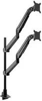 Multibrackets M VESA dujinis pakėlimo svirtis su dvigubu stulpu, spaustukas, 20 kg, 38,1 cm (15"), 81,3 cm (32"), 100 x 100 mm, juodas