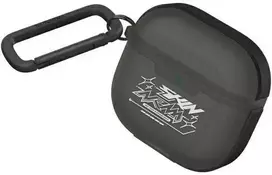 Dėklas Skinarma Kinzoku skirtas AirPods 4 juodos spalvos