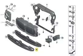 BMW E90 E91 316i 318i 320i 323i 325i 330i Oro Dugne Oro Šakutė Originalus 51647418158