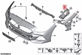 BMW Z4 G29 20i 30i M40i Priekinis Kairys Stiprintuvas Originalus 51118812077