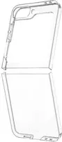 FIXED Pure apsauginis dėklas, skirtas Samsung Galaxy Z Flip 6 skaidrus