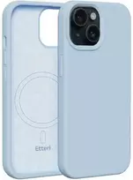 Dėklas Telforceone Etteri Silicone Mag Apple iPhone 15 6,1' žydros spalvos