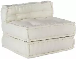 Modulinė sofa, kreminės spalvos, 70x70x54 cm, audinys