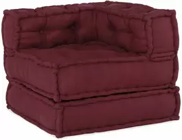 Modulinė sofa, kaštoninės spalvos, 70x70x54 cm, audinys