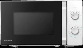 Toshiba Sda Mikrobangų krosnelė orkaitė, tūris 20L, mechaninis valdymas, 800W, 5 galios lygiai, LED apšvietimas, atitirpinimas, virimo pabaigos signalas, spalva: Baltas