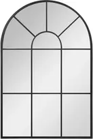 Homcom Sieninis veidrodis su lanku 91x60cm - juodas
