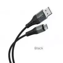 PTC HOCO kabelis USB A Male į Type-C Male, 3A, Juodas, 1.0m, X38