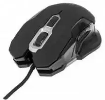 Manhattan su laidu optinė žaidimų pelė USB, Six Button su Scroll Wheel, Adjustable DPI, LED apšvietimas, juodos spalvos, 179164