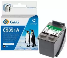 G&G kompatybilny ink / tusz su C9351A, HP 21, NH-R9351BK, juodas, 16ml, ml
