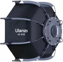 Lubinis šviestuvas Šviesdėžė + 2 difuzoriai su mini Bowens Octa 30cm Ulanzi - L005 L023 Lt028 L024 / As-d30
