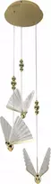 Light Prestige Light Prestige Mariposa LP-1715/3P pakabinamas šviestuvas elegantiško dizaino drugeliai 3x24W LED CCT 3000-4000-6000K auksas