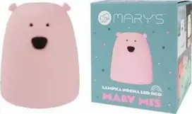 Plexido Lampka nocna LED RGB Meškiukas mały rožinis