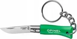"Opinel Colorama 02 inox grab žalias" raktų pakabukas peilis