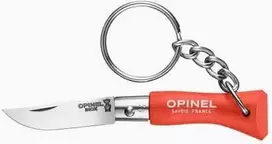 Opinel Colorama 02 inox raktų pakabuko peilis, oranžinis
