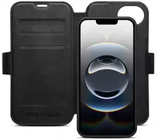 Dėklas „SCREENOR FIRST 2IN1 IPHONE 16E / 17E“ MAGSAFE Juodas