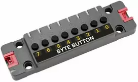 Byte Mygtukų blokas – 8 mygtukų modulis + 9 WS2812C RGB diodai – Įrenginio išplėtimo modulis – M5Stack U192