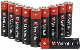 Verbatim Šarminės baterijos AA LR6 20 vnt. juodos 49877