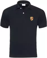 Porsche Crest Polo Marškinėliai Vyriški Juodi XL Originalus WAP5920XL0B