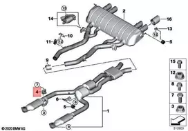 BMW G80 M3 G82 M4 Variklio Laikiklis Originalus 18207883020