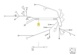 Bmw X3 E83 Lci 2007 2008 2009 Variklio Valdymo Laidynas Originalus 12513452217