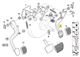 BMW X3 E83 Variklio Pedalas Originalus 35203331335