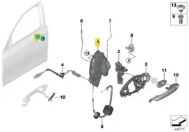 BMW Sistemos Spyna Dešinė 3 G20 G21 Z4 G29 Originalus 51217445044