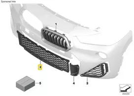 Bmw F39 X2 Grotelės 18d 20d Originalus 51118069689