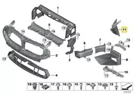 Bmw Oro Švytėjimo Įrenginys Dešinysis F91 F92 M8 51138074834