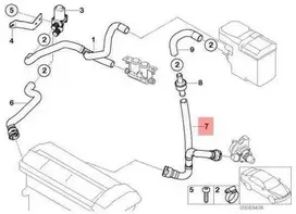 Bmw X5 E53 Žarnos Vandens Siurblys Ir Atbulinis Vožtuvas Originalus 64218380128