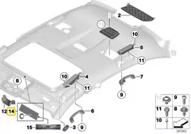 BMW 7 F01 F02 Originalus 51167996313