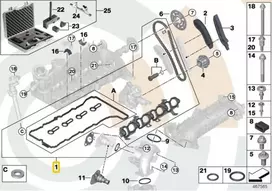 BMW 1 3 5 Serija Laiko Grandinės Remonto Komplektas Originalus 11312365581