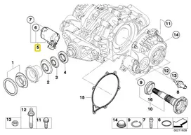 BMW X5 E70 X6 E71 Servo Variklis Diferencialas Desinys Originalus 33107586238