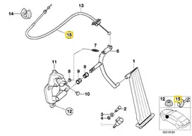 BMW E46 F10 F11 Originalus 35411165410