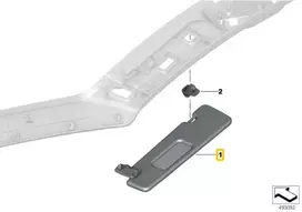BMW Dešinė Saulelydžio Šešėlytė Z4 G29 11/2017 12/2019 Originalus 51167456434
