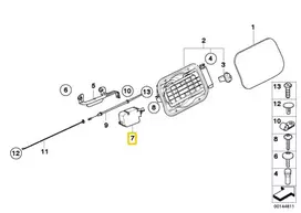 BMW Užpildymo Sklendės Aktuatorius 5 E60 E61 X3 F25 Originalus 67116985878