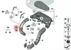 Bmw Reinluftrohr 5 F07 F10 F11 7 F01 F02 Originalus 13718506702