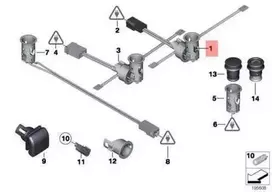 BMW 7 F01 F02 F03 F04 Z4 E89 Žvakės Lietus su LED Originalus 61349192248
