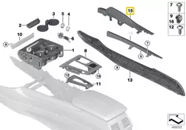 Bmw X6 F16 Kairės Kelnės Pagalvė Dekoratyvinė Sienelė Originalus 51166836509