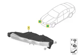 BMW Priekinis Rūkas Žibintas LED Kairysis 7 G11 G12 Originalus 63177342953