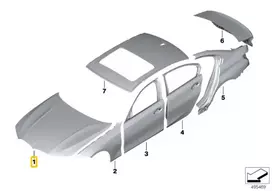 BMW 3 G20 G21 Aliumininis Variklio Gamykla Originalus 41008494446