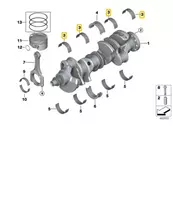 BMW G30 G11 G12 G14 G15 G16 X5 G05 X6 G06 X7 G07 Vairo Gidas Originalus 11217933647