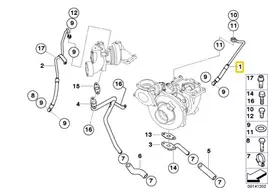 Bmw E60 E61 Alynas Vamzdis Originalus 11427792245