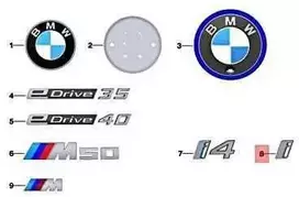 Bmw I4 G26 Gran Coupé Emblema Originalus 51145A320B9