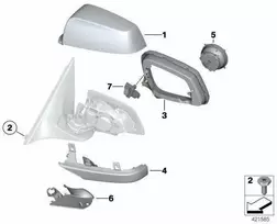 BMW Kairysis Palaikymo Žiedas E60 E61 F07 F10 F11 Originalus 51167266031