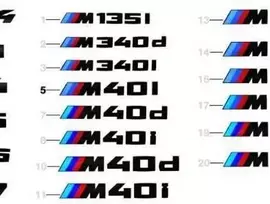 BMW Z4 M G29 Z4 M40i Roadster Užrašai juodai dažyti Z4 51142472846 Originalus