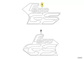 Bmw F 650 Gs F 800 Gs K72 Schriftzug Links Originalus 51148525987