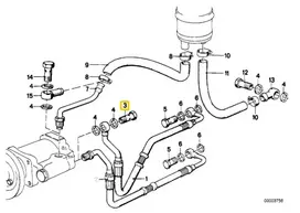 BMW Bumperio Priekinis Laidynas 5 E28 7 E23 Originalus 61125A49ED2